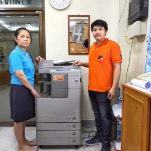 วันนี้ติดตั้งเครื่องถ่ายเอกสารแบบเช่ารายปี 1 เครื่อง
