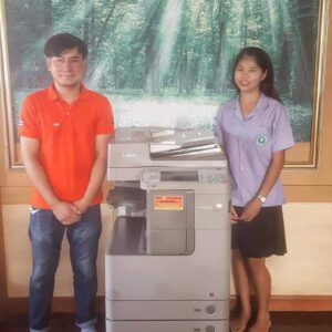 วันนี้ติดตั้งเครื่องถ่ายเอกสาร 1 เครื่อง