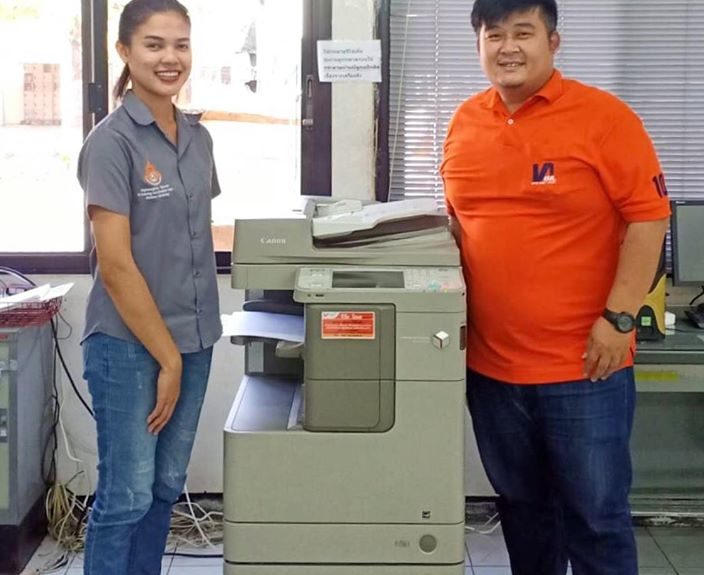 วันนี้ติดตั้งเครื่องถ่ายเอกสาร 1 เครื่อง