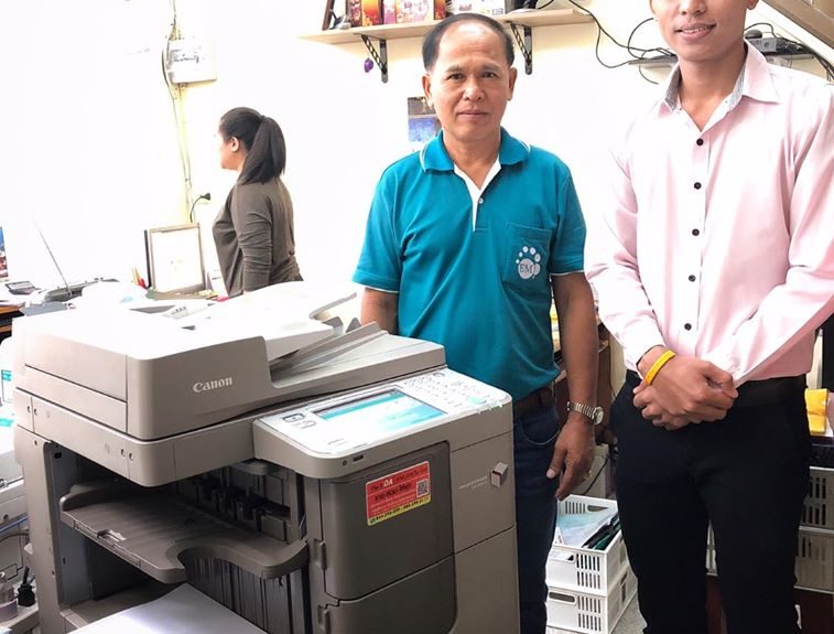 วันนี้ติดตั้งเครื่องถ่ายเอกสาร 1 เครื่อง