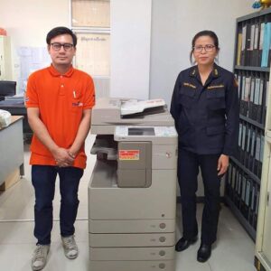 วันนี้ติดตั้งเครื่องถ่ายเอกสาร 1 เครื่อง