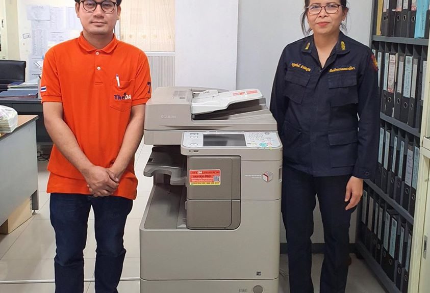 วันนี้ติดตั้งเครื่องถ่ายเอกสาร 1 เครื่อง