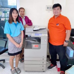 ติดตั้งเครื่องถ่ายเอกสารสีแบบเช่ารายปี 1 เครื่อง