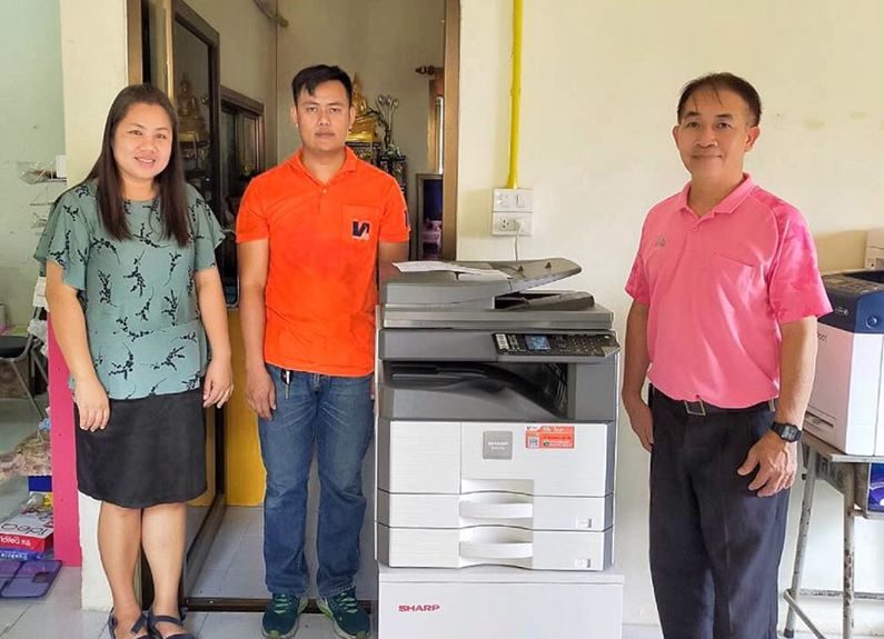 ติดตั้งเครื่องถ่ายเอกสารแบบเช่า 1 เครื่อง