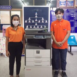 ติดตั้งเครื่องถ่ายเอกสารตอนเช้า