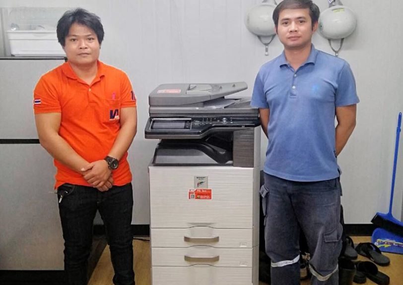 เช้านี้ส่งเครื่องถ่ายเอกสาร 1 เครื่อง