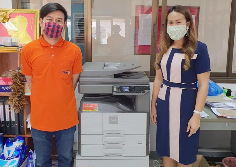 เช้านี้ส่งเครื่องถ่ายเอกสาร 1 เครื่อง