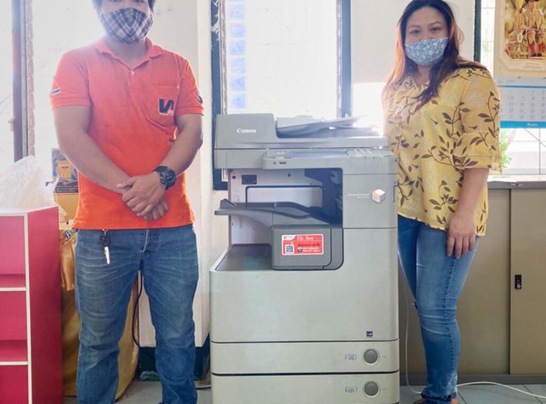 ติดตั้งเครื่องถ่ายเอกสาร 1 เครื่อง