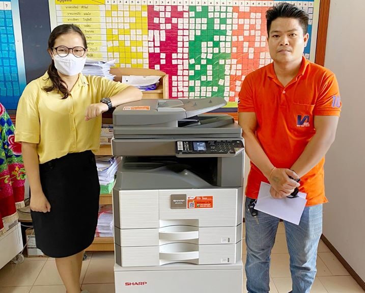 ติดตั้งเครื่องถ่ายเอกสาร 1 เครื่อง