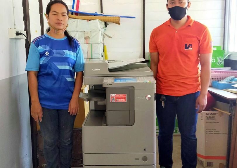 ติดตั้งเครื่องถ่ายเอกสาร 1 เครื่อง