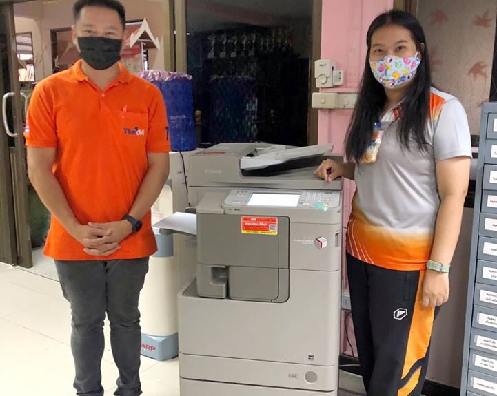 ติดตั้งเครื่องถ่ายเอกสาร 1 เครื่อง