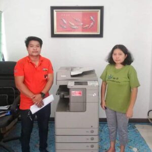 ติดตั้งเครื่องถ่ายเอกสารตอนเช้า