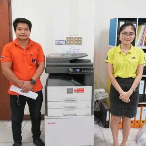 ติดตั้งเครื่องถ่ายเอกสารตอนเช้า