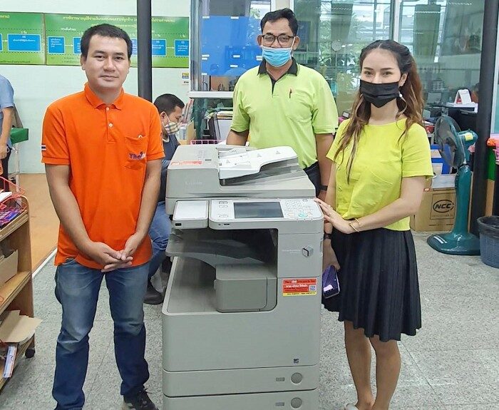 ติดตั้งเครื่องถ่ายเอกสาร 1 เครื่อง