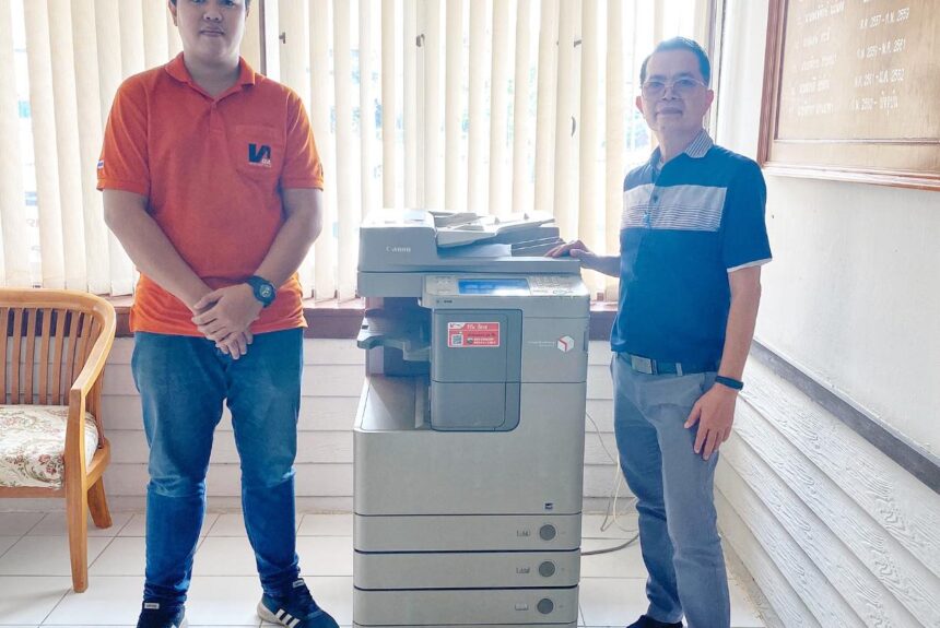 ติดตั้งเครื่องถ่ายเอกสาร 1 เครื่อง