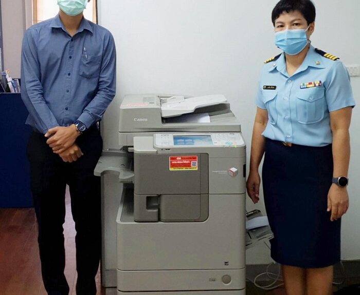 ติดตั้งเครื่องถ่ายเอกสาร 1 เครื่อง