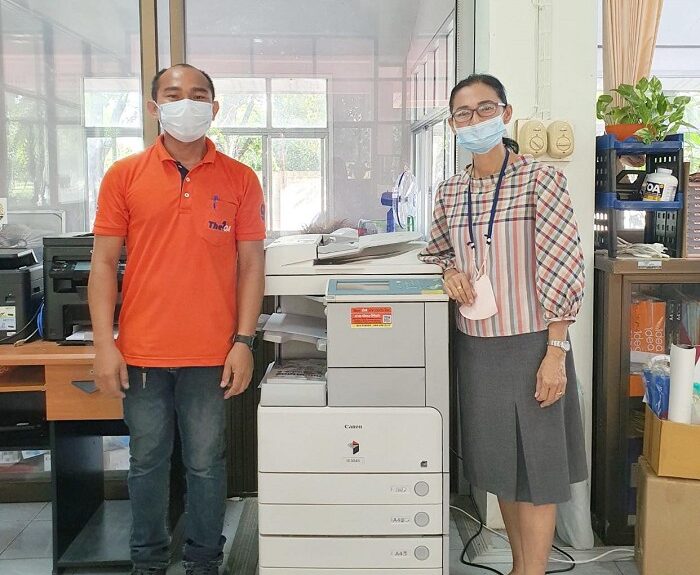 ติดตั้งเครื่องถ่ายเอกสารขาว-ดำ 1 เครื่อง