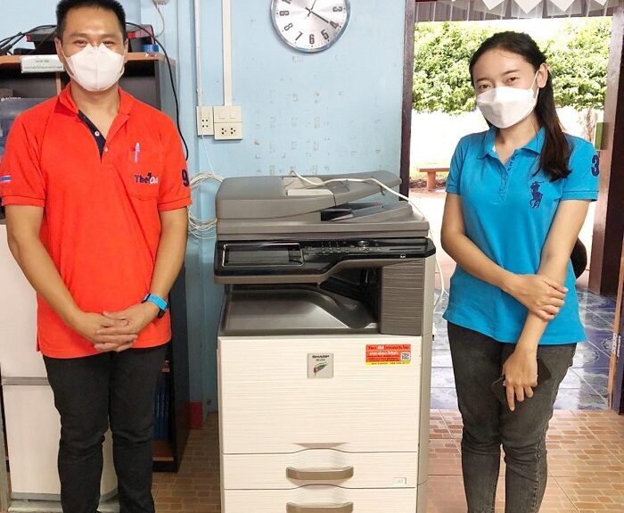 ติดตั้งเครื่องถ่ายเอกสารขาว-ดำ 1 เครื่อง