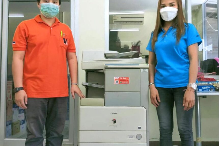 ติดตั้งเครื่องถ่ายเอกสาร 1 เครื่อง