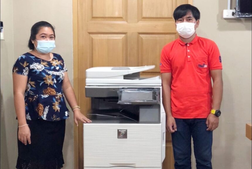 ติดตั้งเครื่องถ่ายเอกสาร 1 เครื่อง